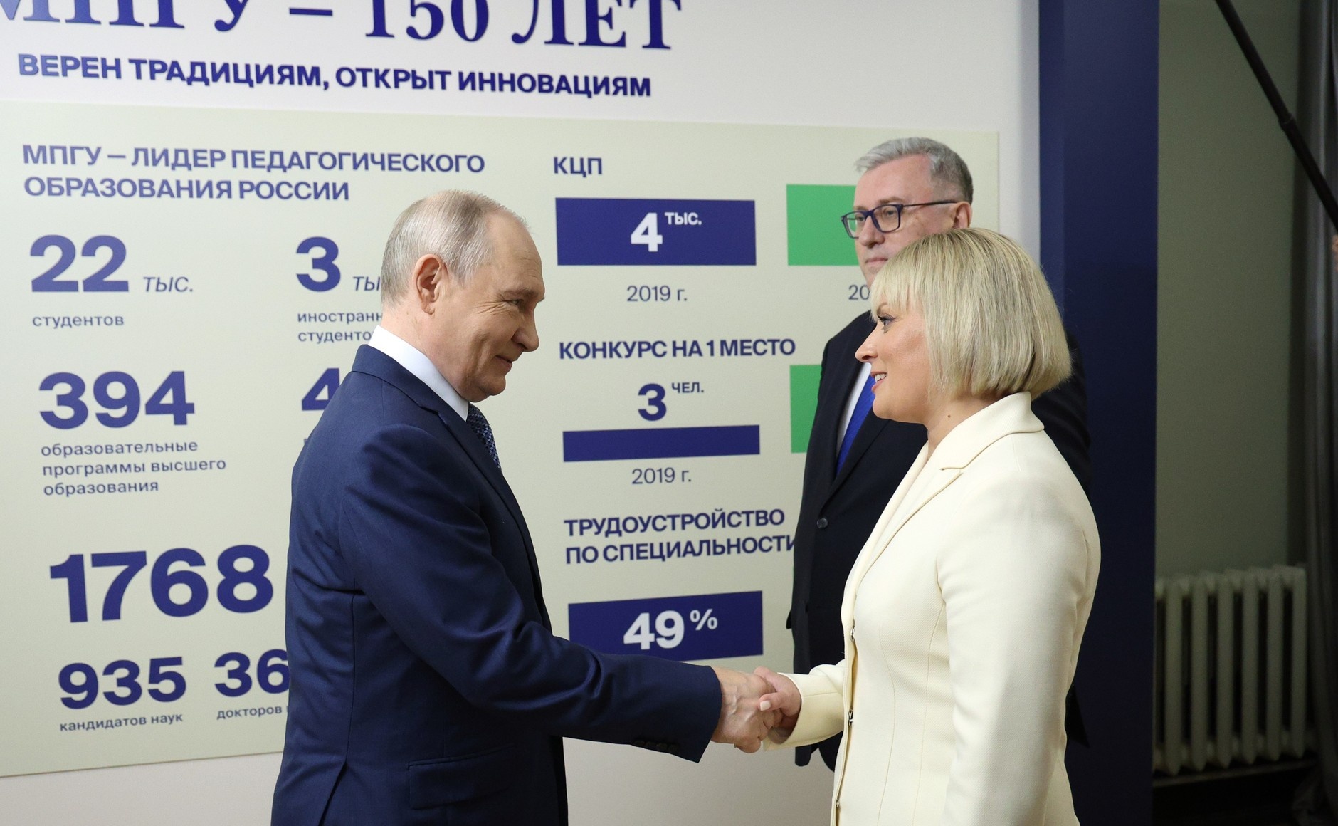 Владимир Путин посетил МПГУ